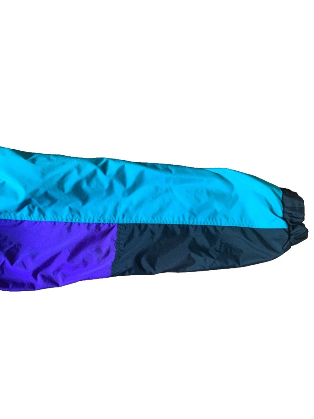 Vintage Columbia Sportswear Windbreaker Jacket Mens XL Teal Navy Colorblock 90s - Picture 11 of 16